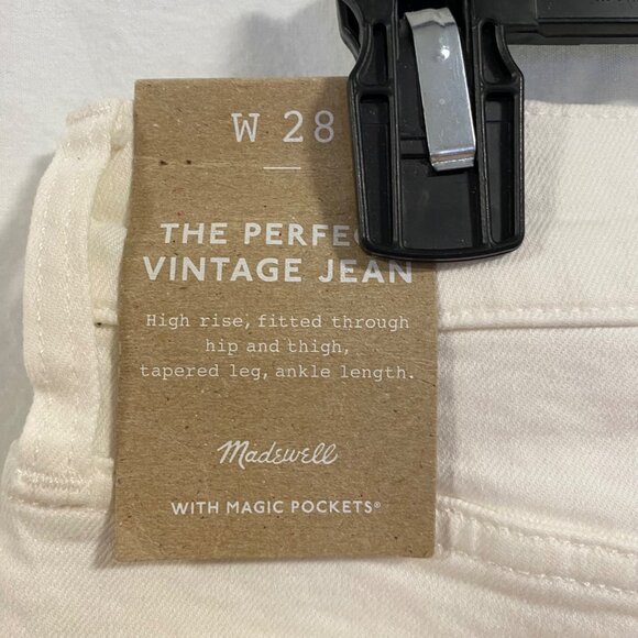 Madewell The Perfect Vintage White Jean Size 28 NWT - Picture 4 of 11